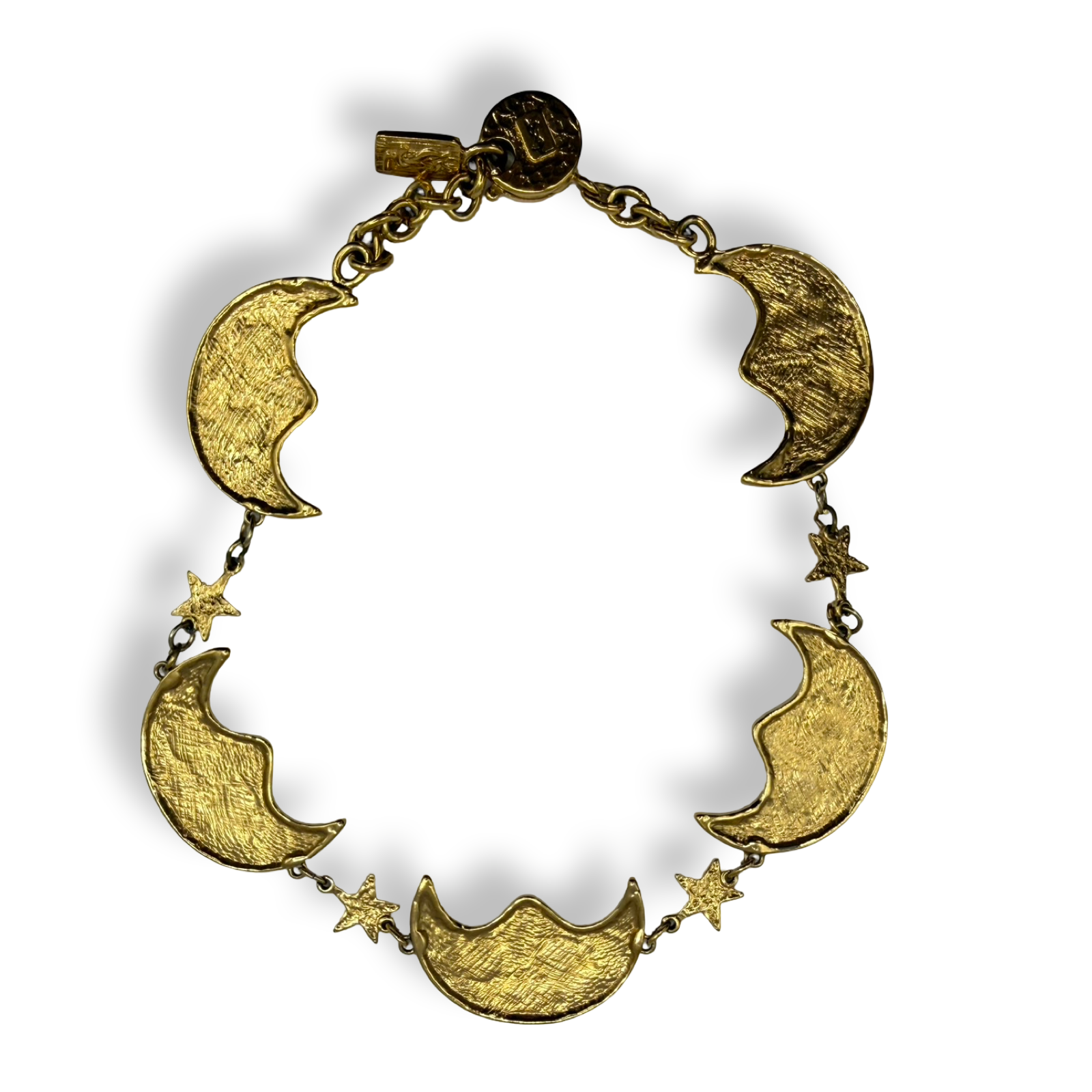 YSL Vintage Moon & Necklace