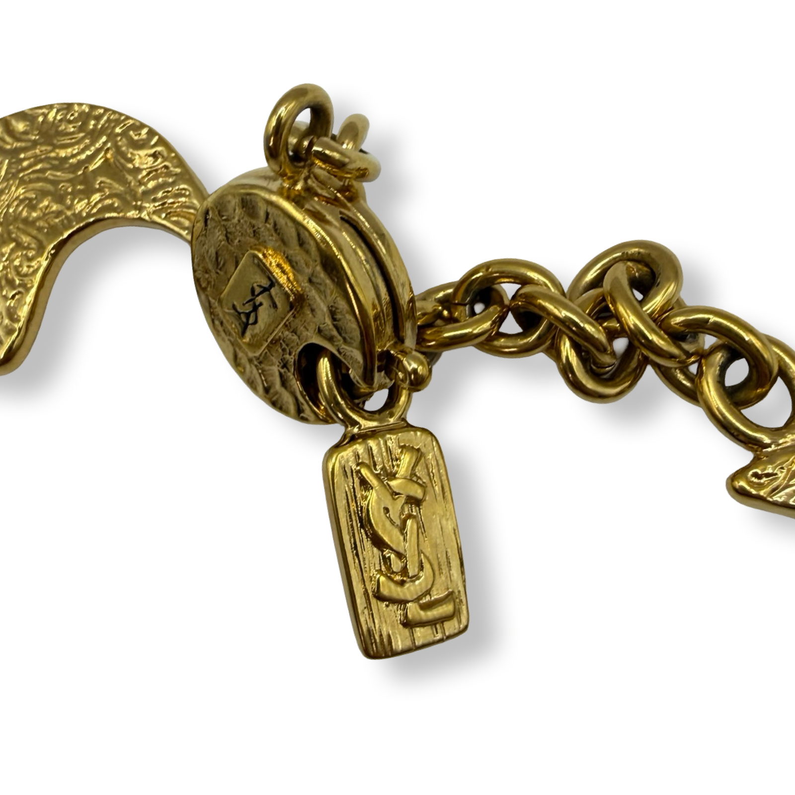 YSL Vintage Moon & Necklace