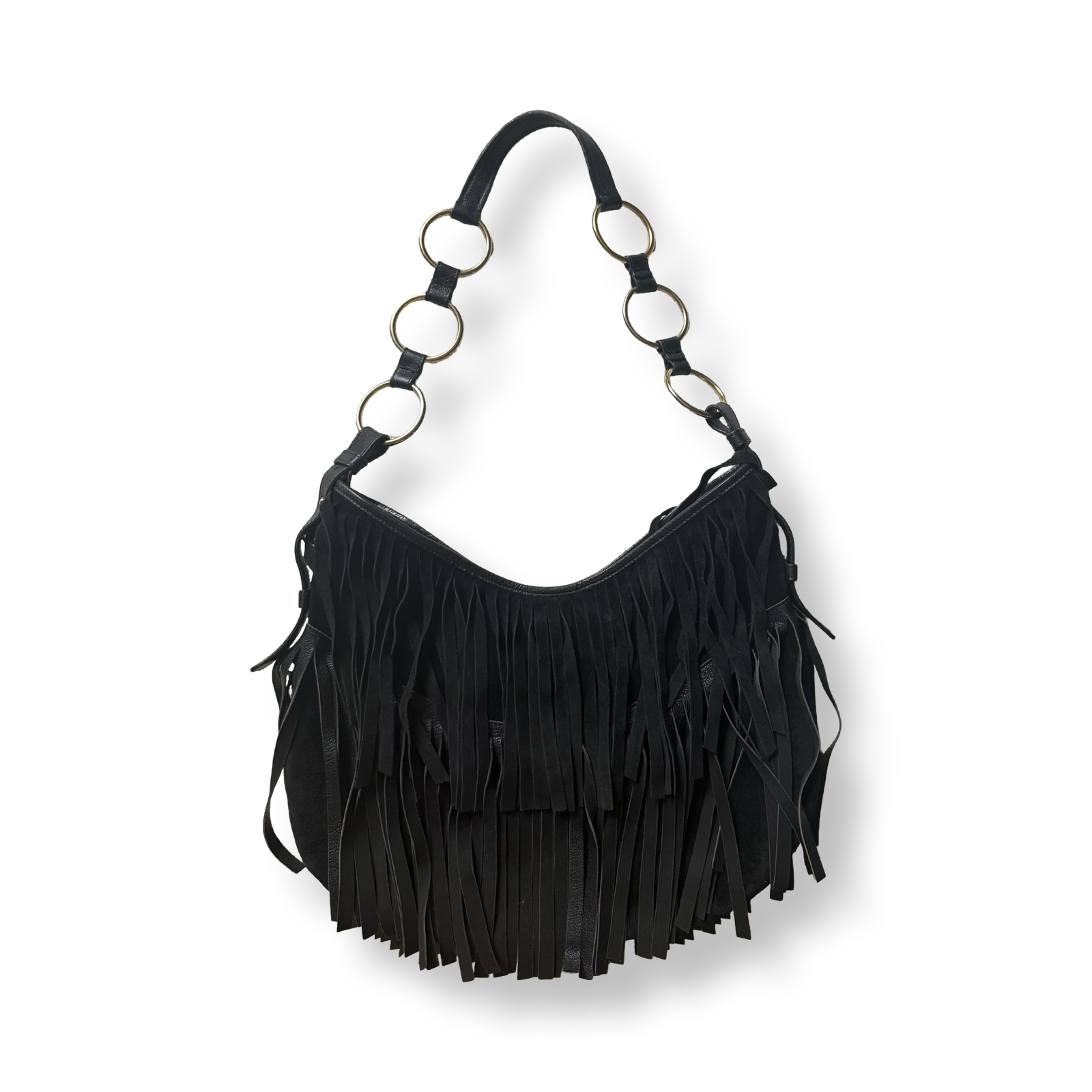 Yves Saint Laurent La Boheme Suede Fringe Shoulder