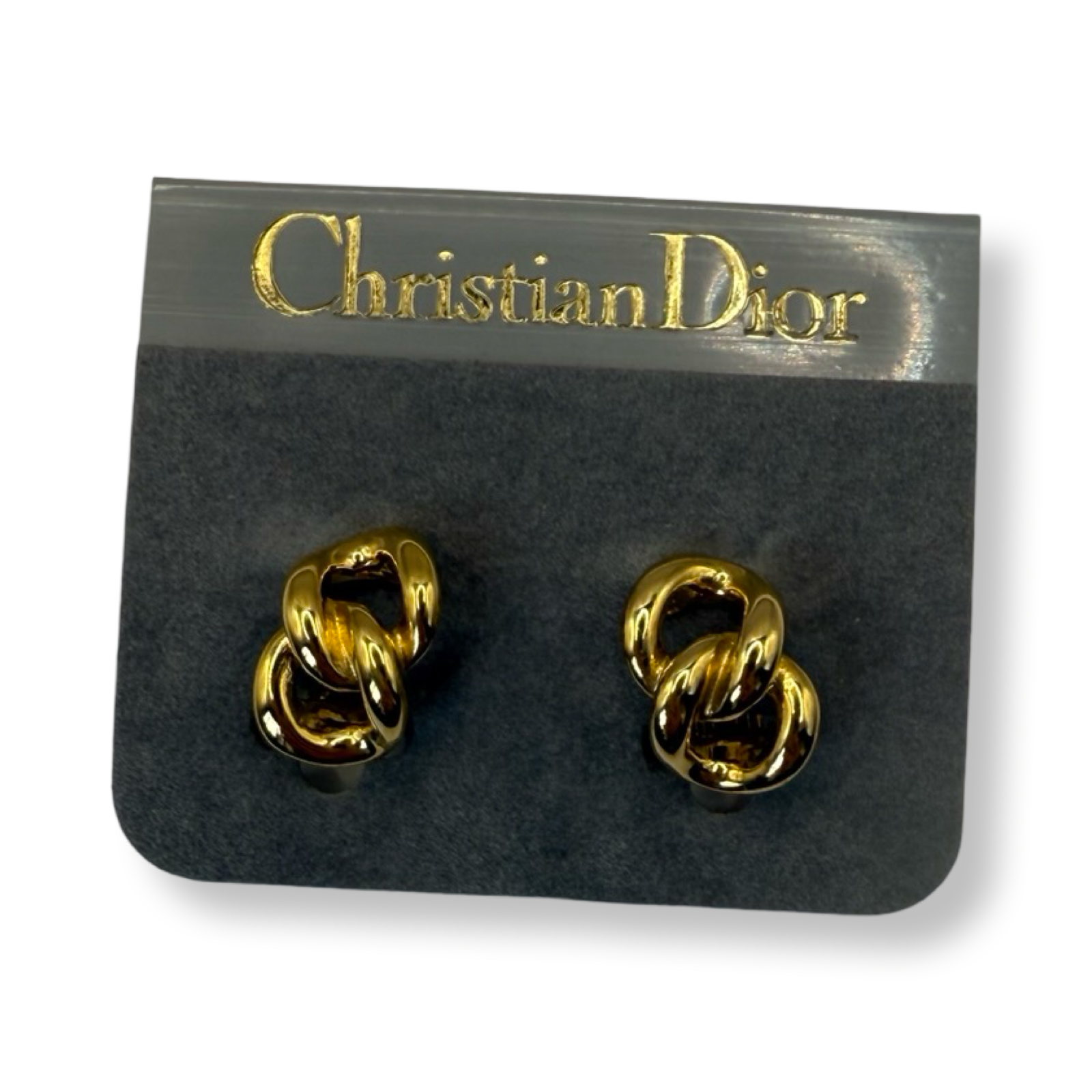 Vintage Christian Dior Earrings Gold