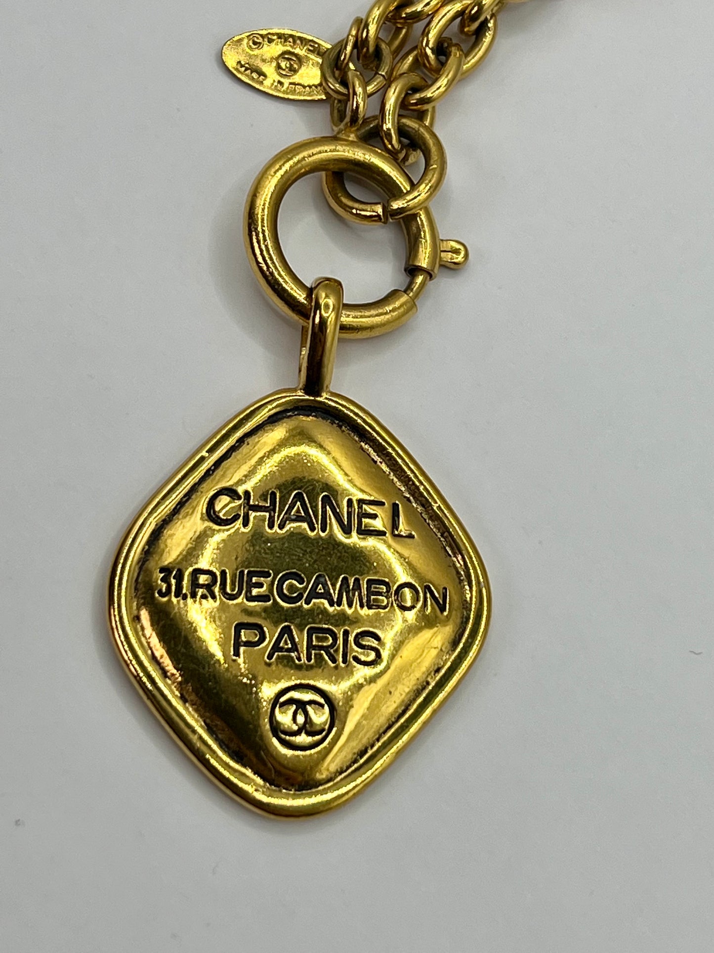 Chanel Vintage Rue Cambon Pendant Necklace