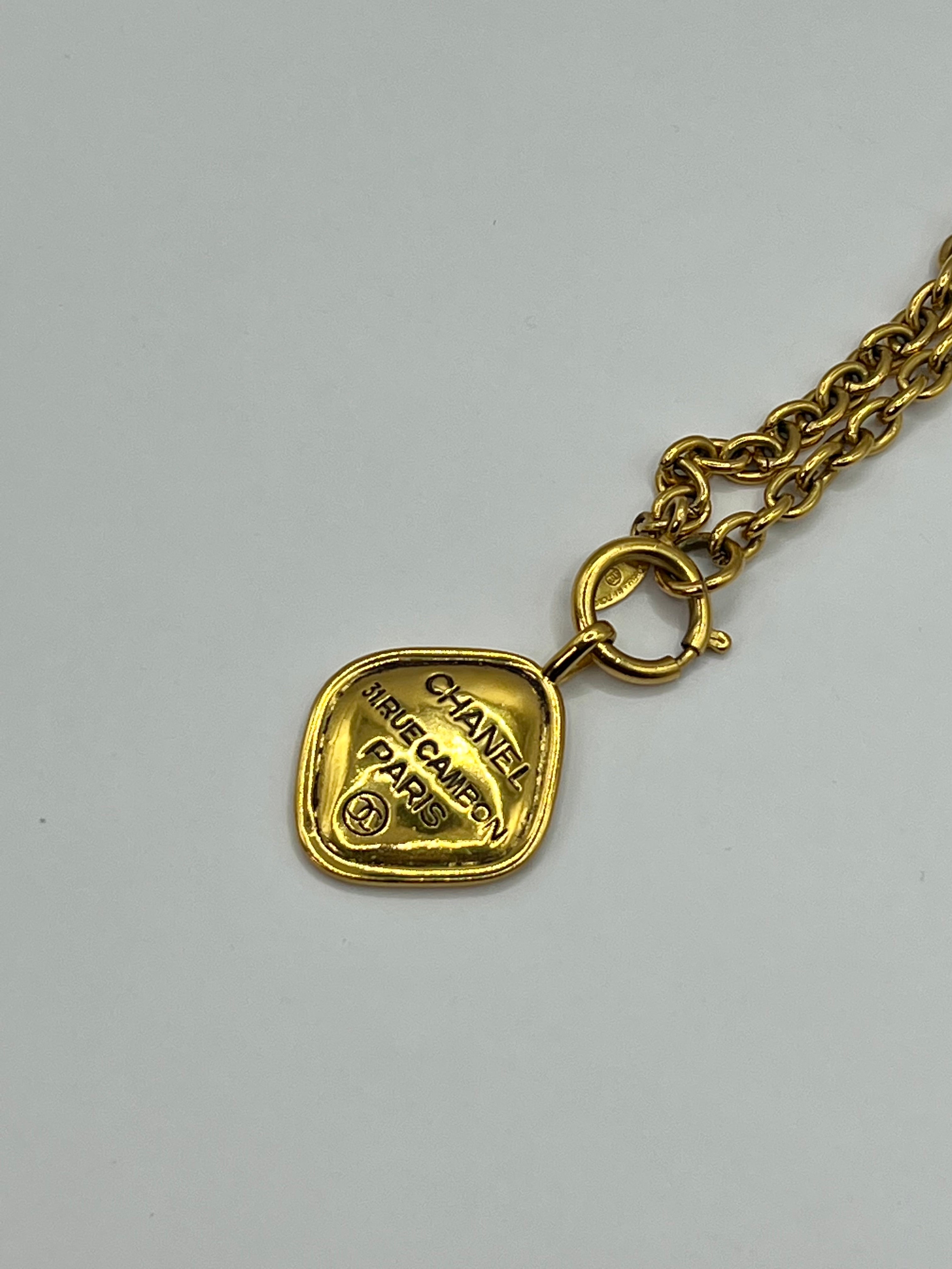 Chanel Vintage Rue Cambon Pendant Necklace
