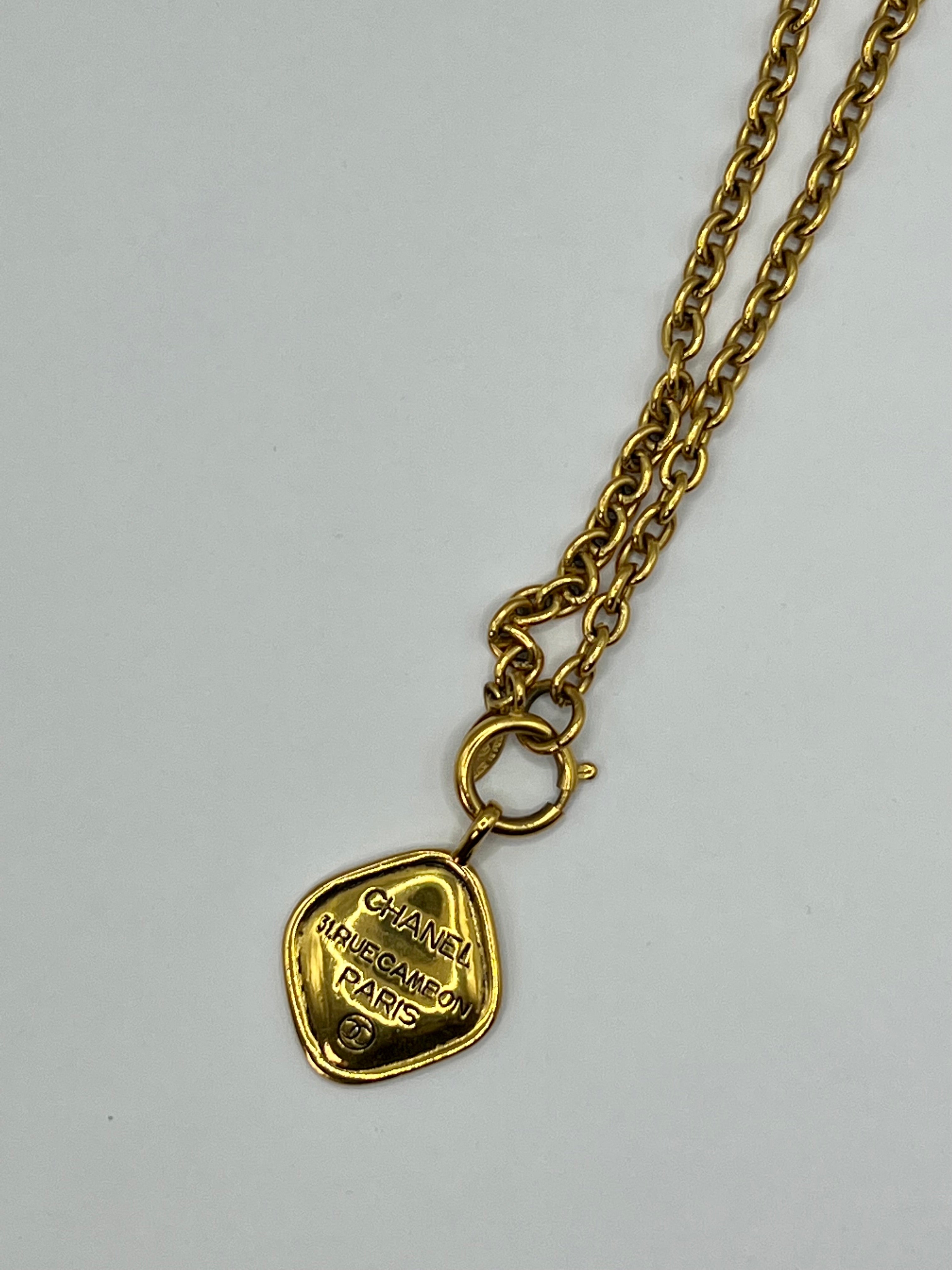 Chanel Vintage Rue Cambon Pendant Necklace