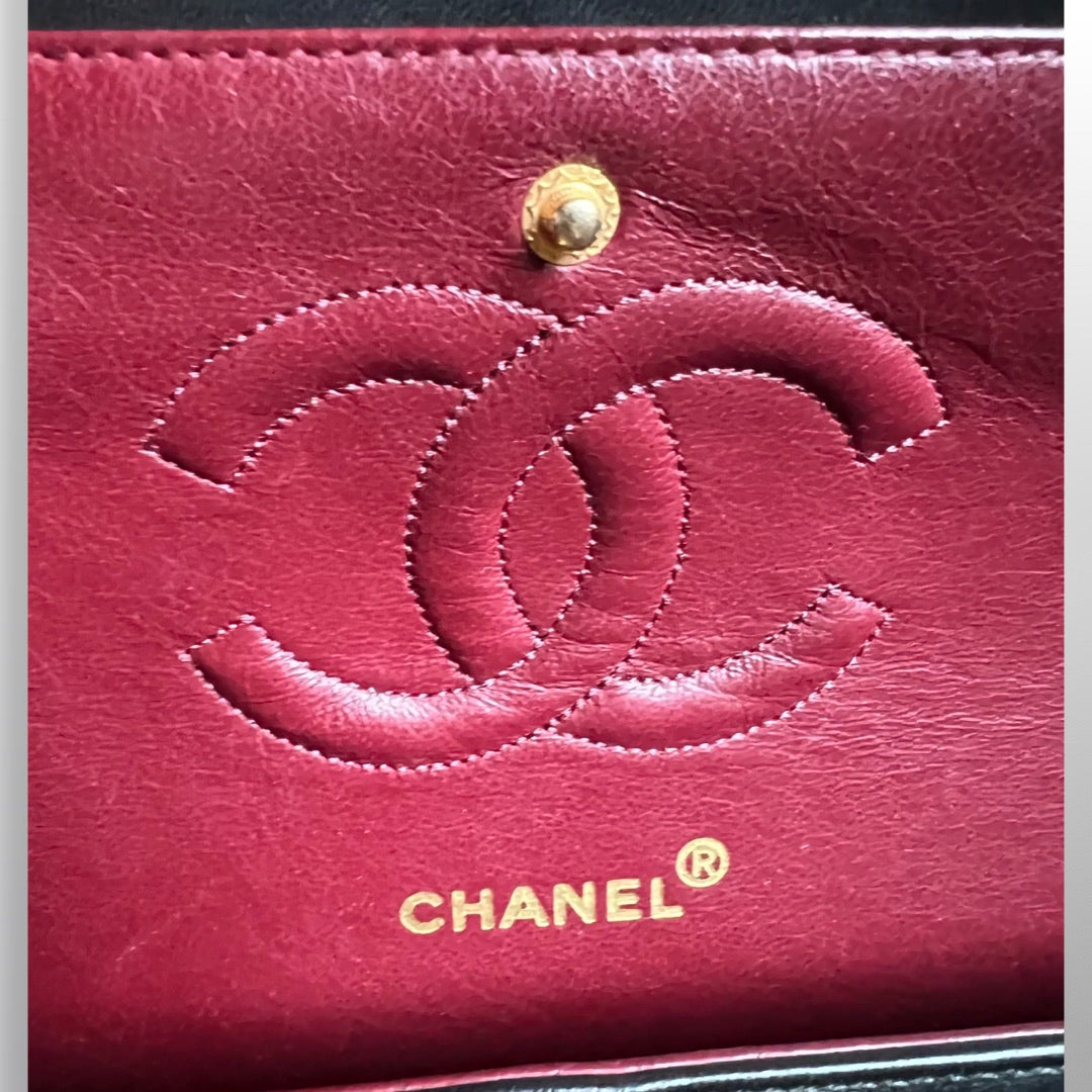 Vintage CHANEL CC Turnlock Logo Classic DOUBLE Sided Flap -  Hong Kong