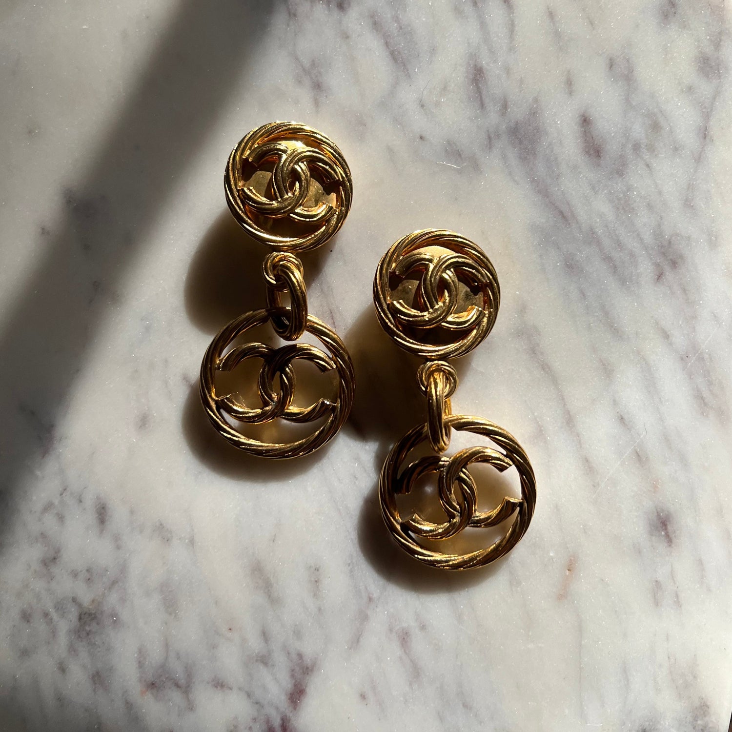 Vintage Chanel Gold Earrings