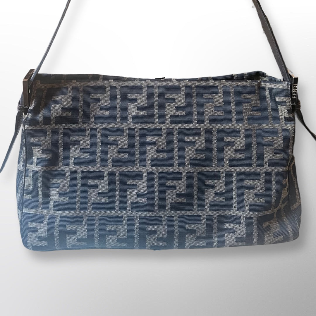 Vintage Fendi Zucca Monogram Flap Shoulder Bag – Recess