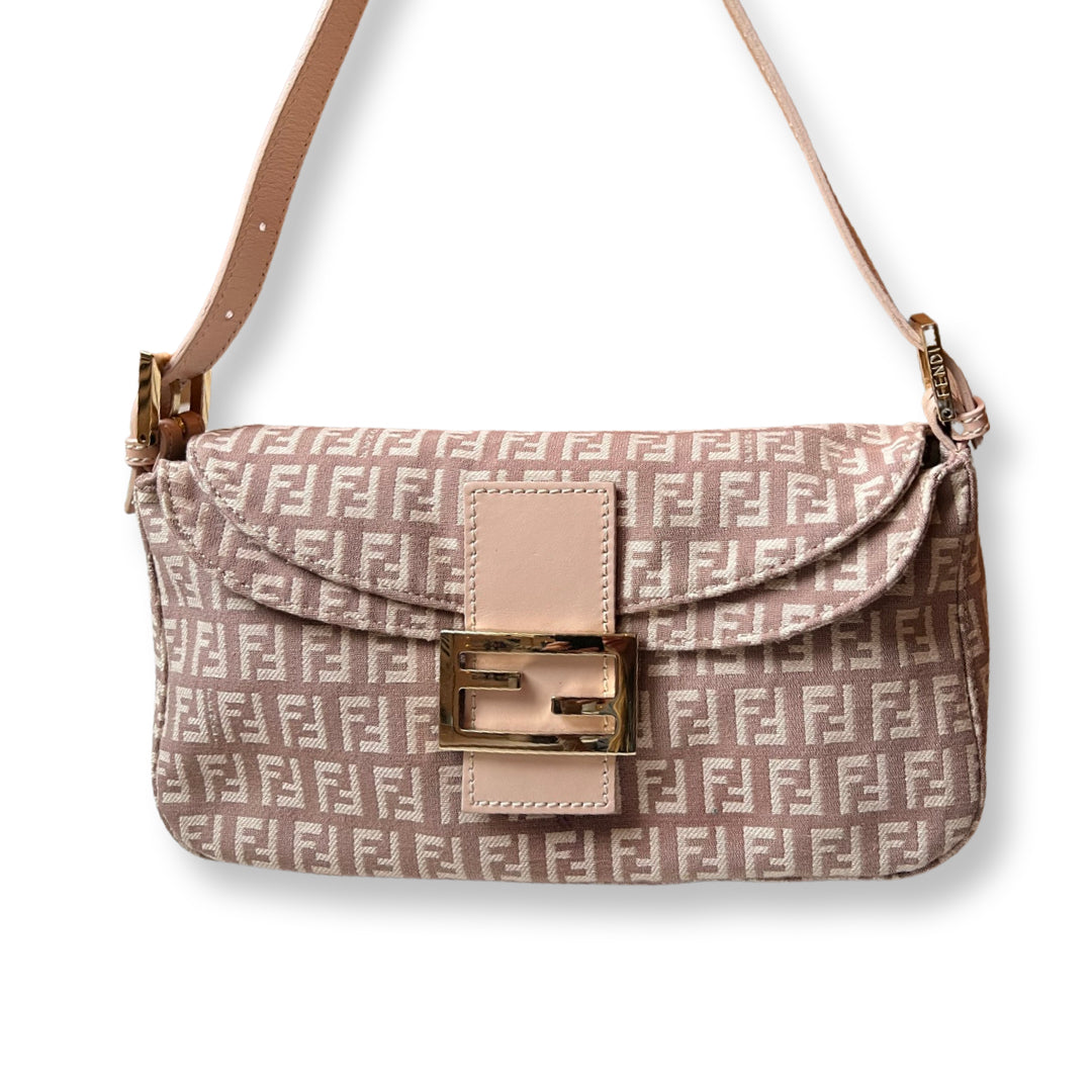 FENDI Brown Zucchino Coated Canvas Superstar Shopping Tote – portluxe