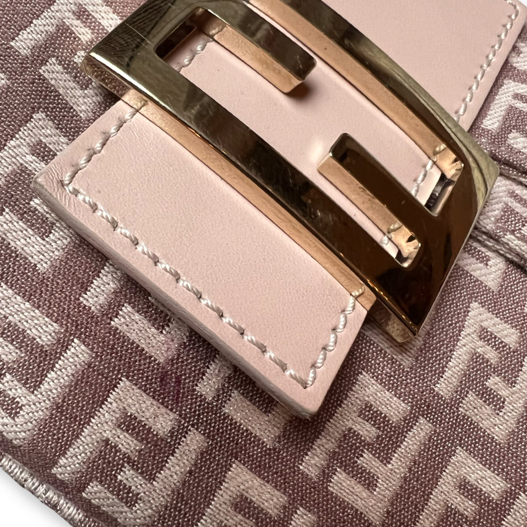 Fendi // Pink & Gold Zucchino Mini Shoulder Bag – VSP Consignment