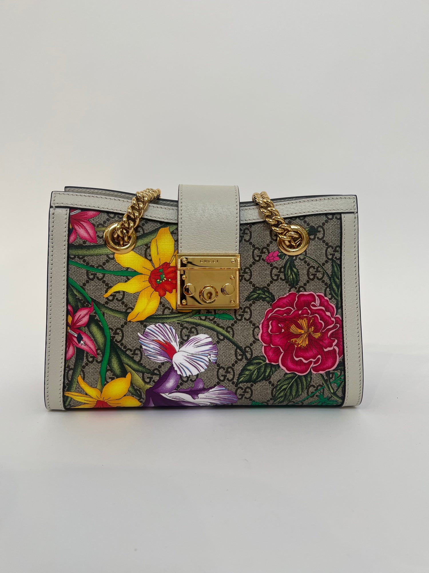 GUCCI Padlock GG Flora shoulder bag · VERGLE