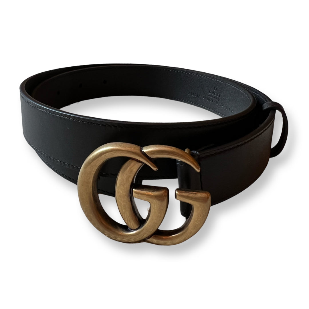 Gucci Marmont Belt Black 85mm