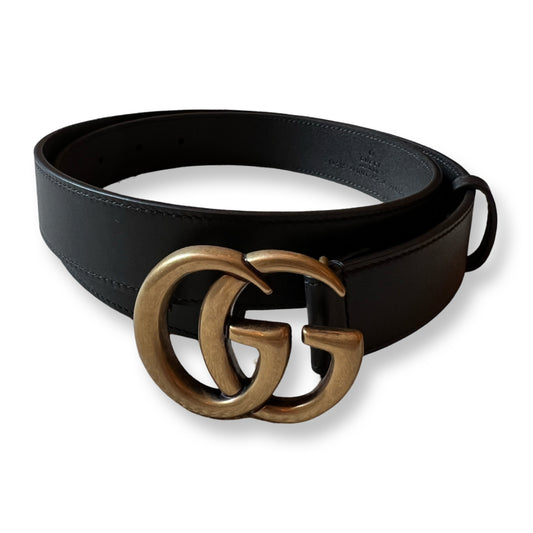Gucci Marmont Belt Black 85mm