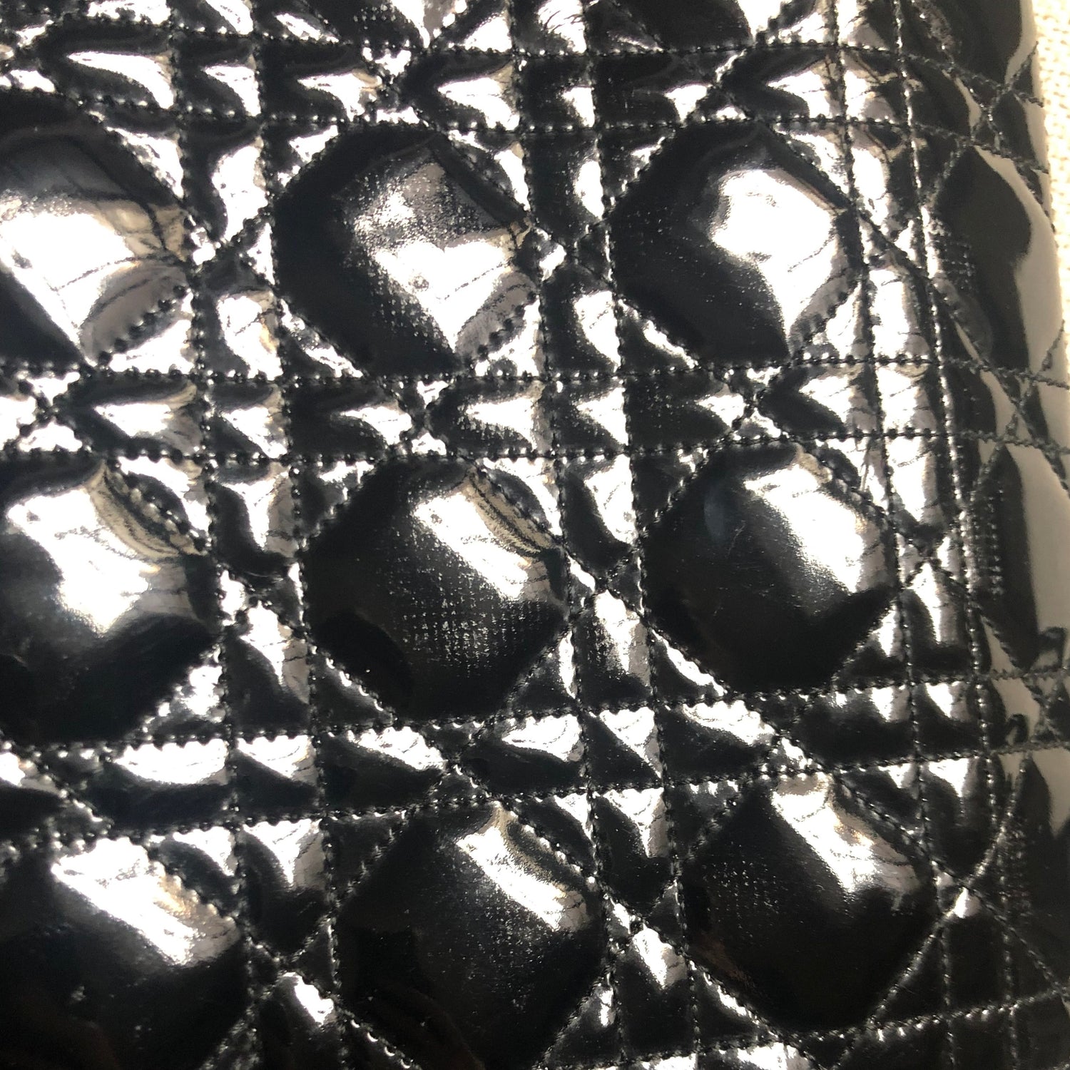 Dior // Black Patent Large Lady Dior Bag – VSP Consignment