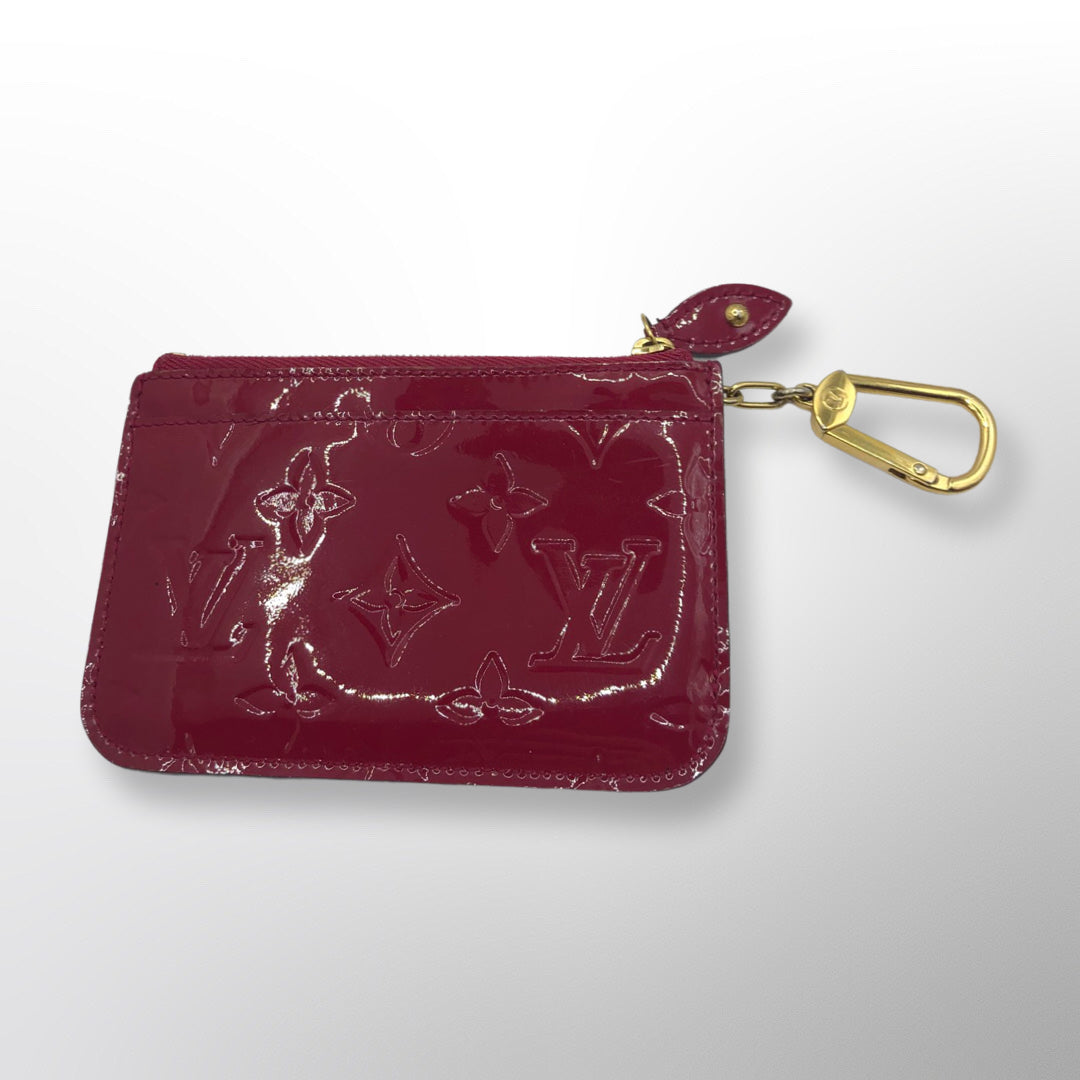LV Pochette Cles Pomme D'Amour Louis Vuitton Red Key Pouch