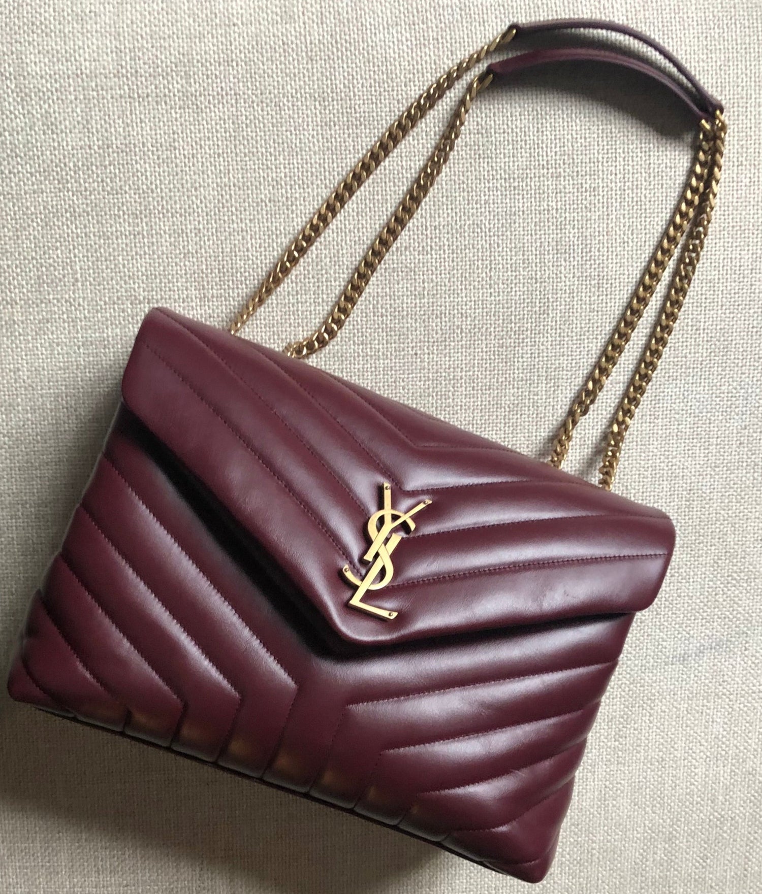 Ysl burgundy loulou Clearance