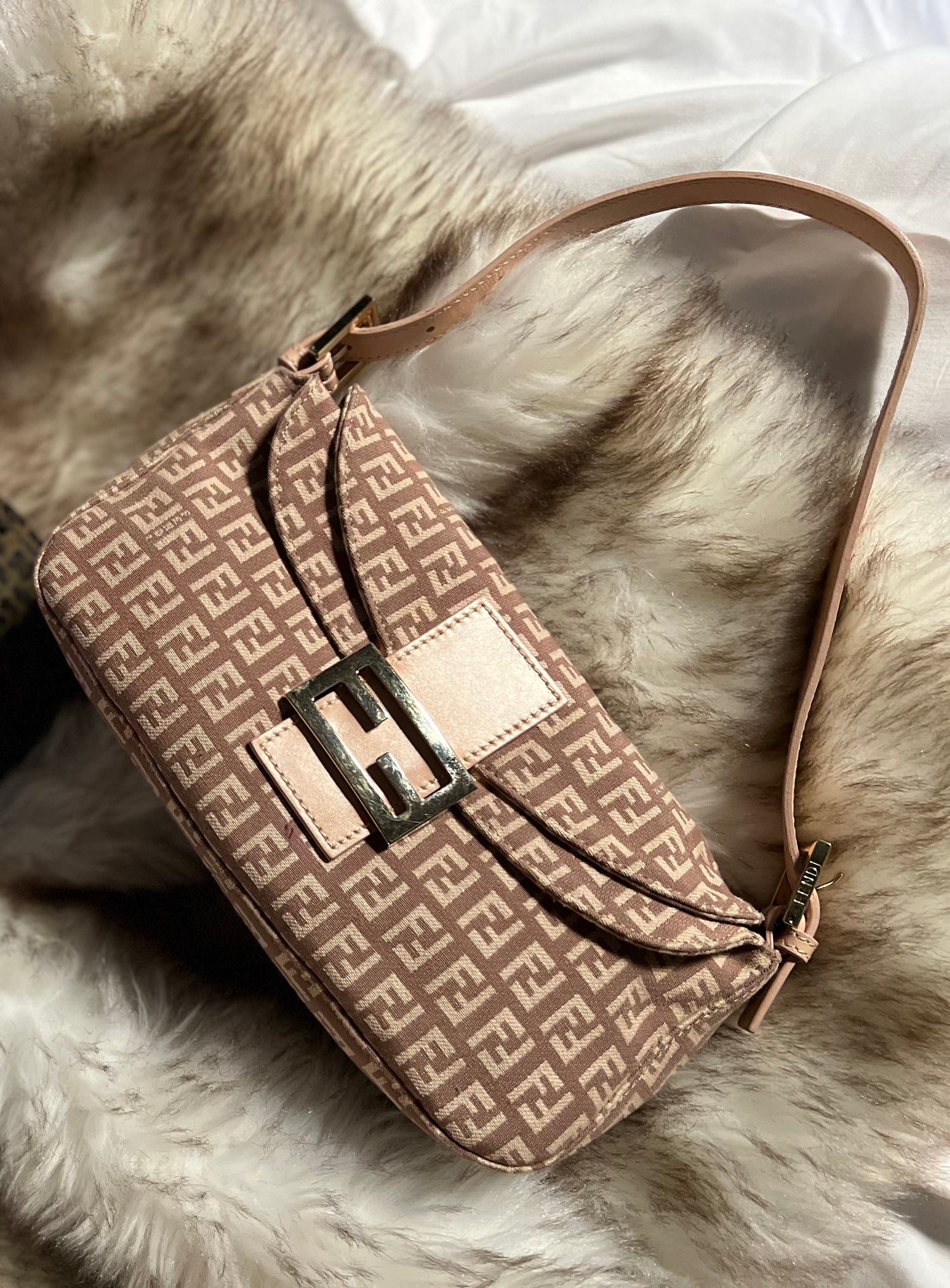 Fendi Zucchino Double Flap – The Vintage New Yorker