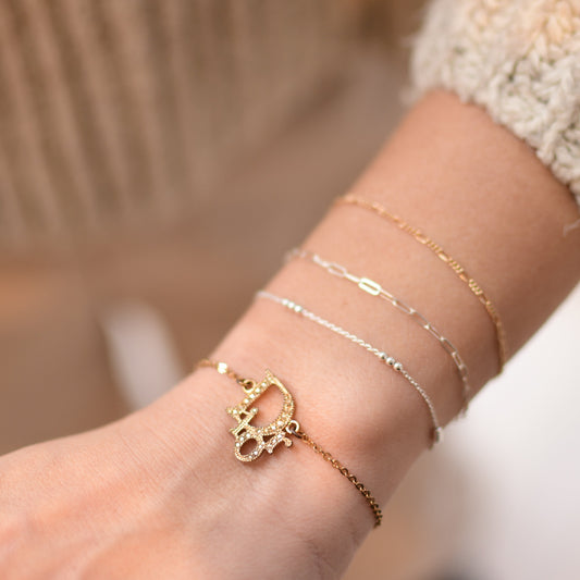 Dior Logo Crystal Bracelet