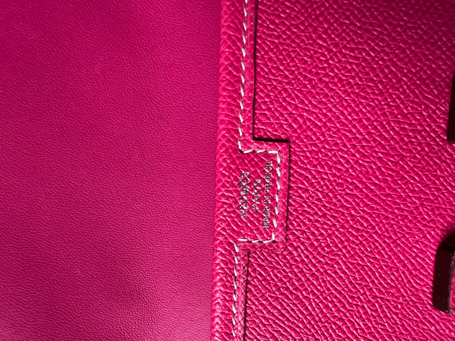 Hermes Red Vintage Epsom Leather Jige Clutch Bag For Sale at